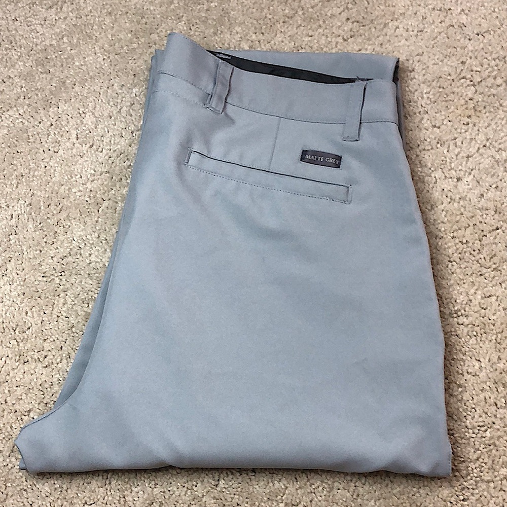 Matte Grey Golf Pants Pants 32X32